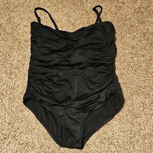 Stylish Black One-Piece Swimsuit